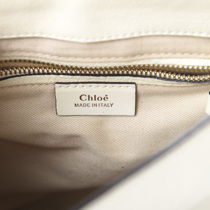 Chloe Suede Calfskin Small Faye Backpack Off White 5 of 15