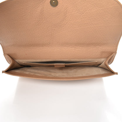 Gucci Pebbled Calfskin 1973 Clutch Beige 6 of 10
