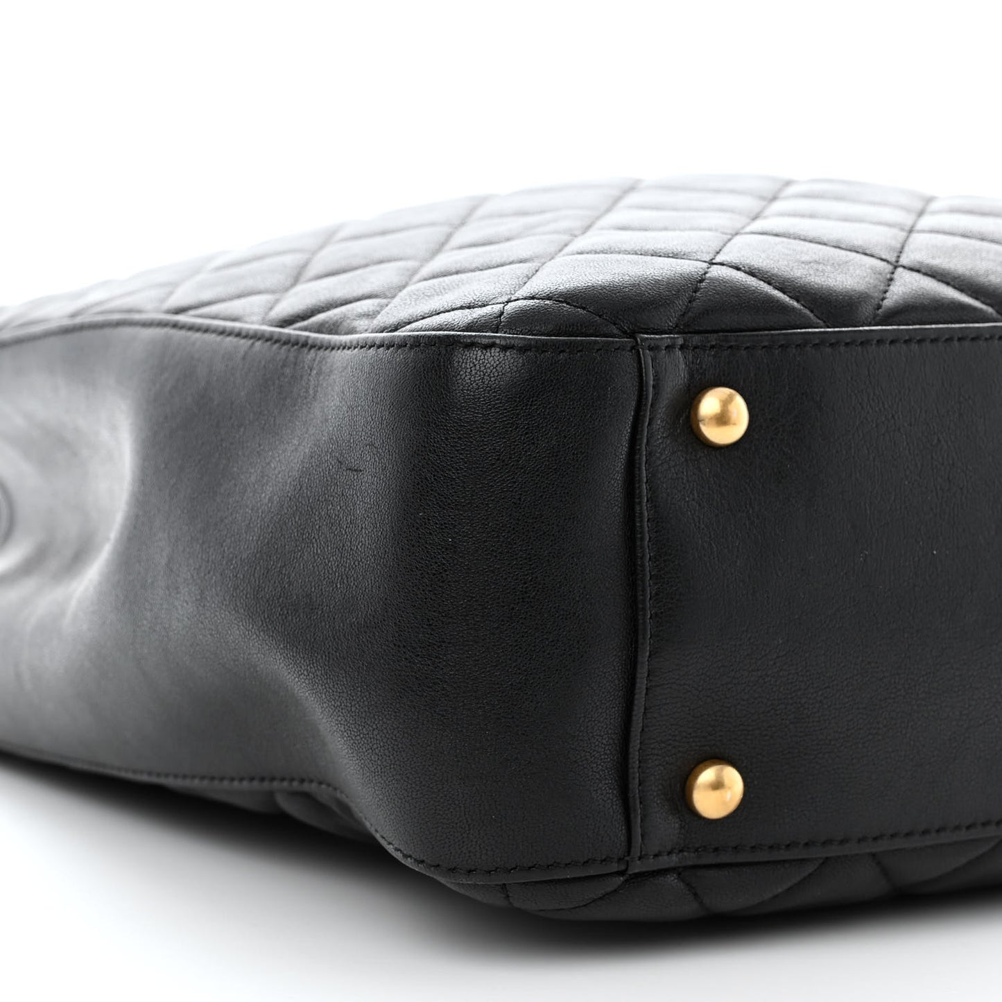 Lambskin Quilted Large Chanel 19 Shopping Tote Black