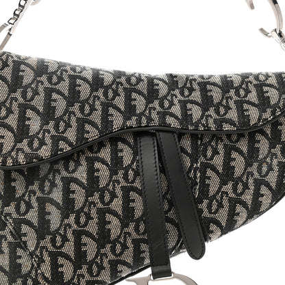Christian Dior Monogram Saddle Bag Black 8 of 11