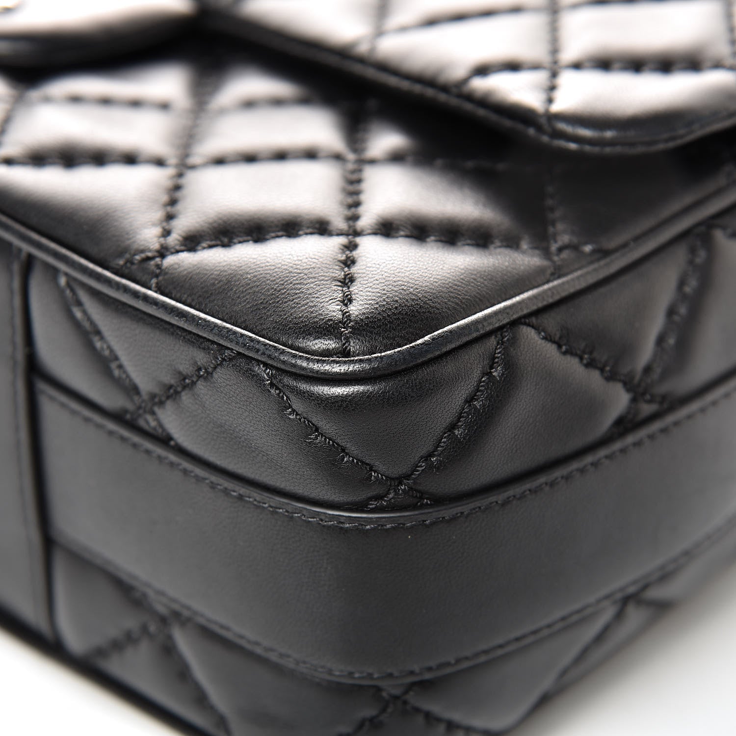 Chanel Lambskin Quilted Jumbo Easy Carry Flap Black 10 of 16