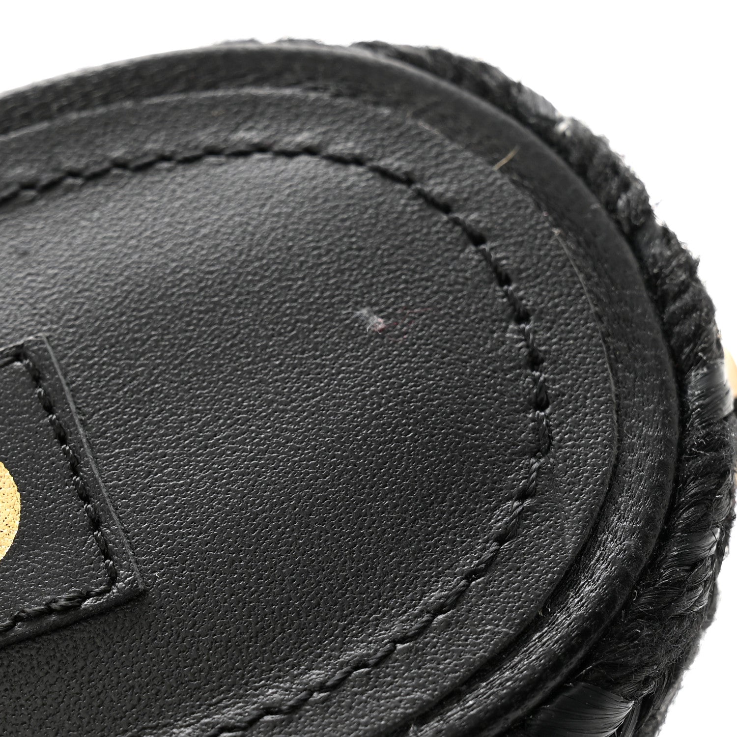 Chanel Lambskin Grosgrain CC Espadrilles Wedges 38 Black 9 of 11