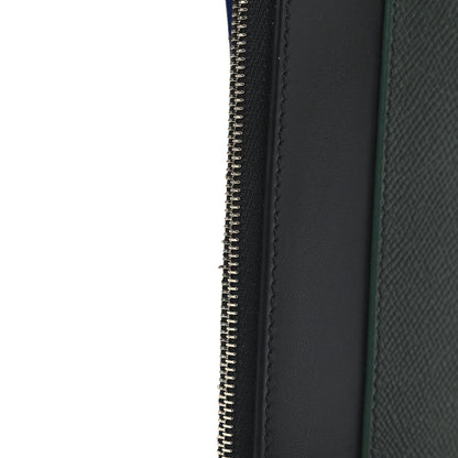 Balenciaga Textured Calfskin Passport Phone Holder Green 8 of 9