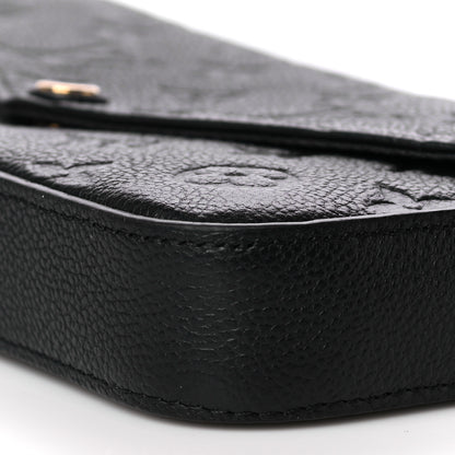 Louis Vuitton Empreinte Pochette Felicie Chain Wallet Black 17 of 17