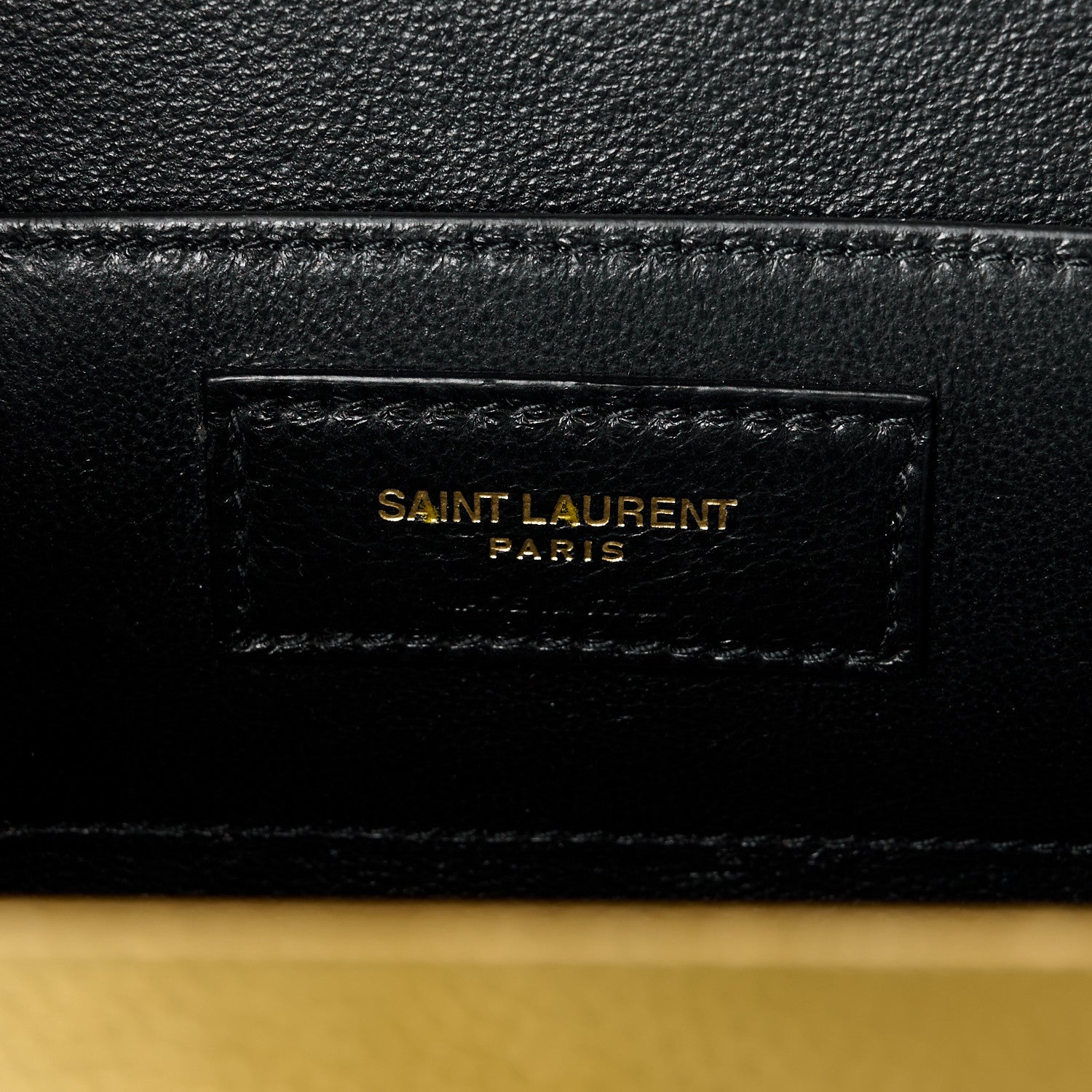Saint Laurent Grain De Poudre Monogram Small Kate Slide Chain Crossbody Box Bag Gold 6 of 12