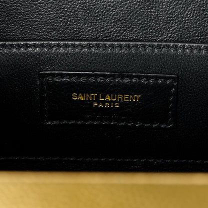 Saint Laurent Grain De Poudre Monogram Small Kate Slide Chain Crossbody Box Bag Gold 6 of 12