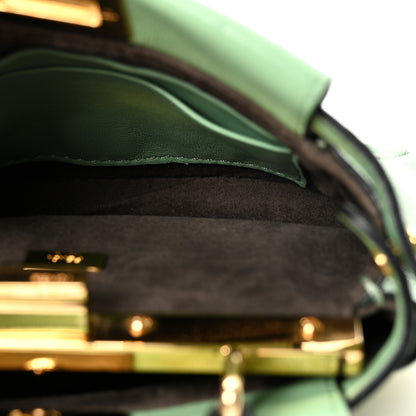 Fendi Shiny Nappa Micro Peekaboo Iconic Satchel Verde Acqua 5 of 9