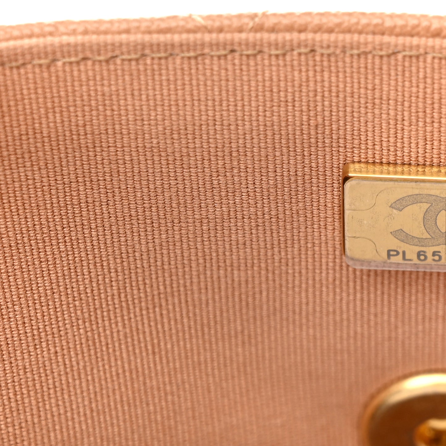 Caviar Quilted Small Flap Dark Beige