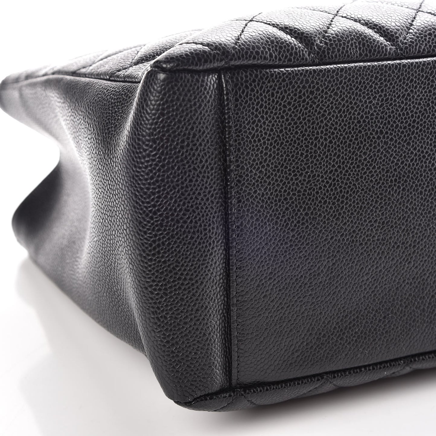Caviar Quilted Grand Shopping Tote GST Black