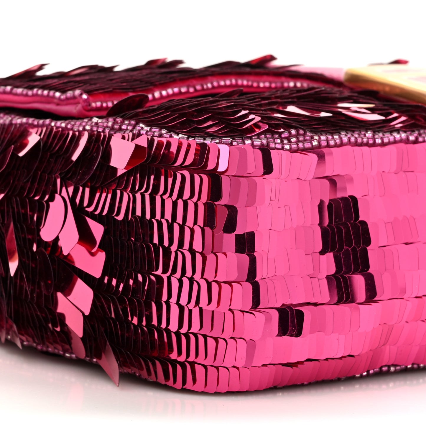 Sequin Paillettes Vitello Grace Sex and the City Baguette Ciclamino Pilar