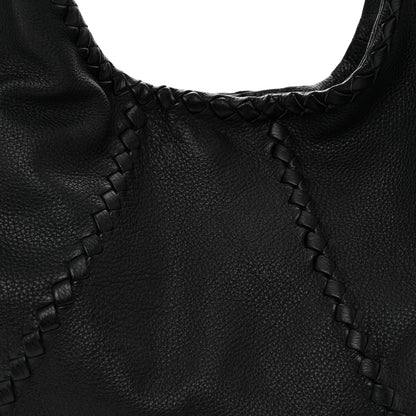 Bottega Veneta Cervo Deerskin Large Hobo Black 8 of 12