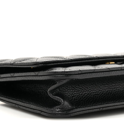 Chanel Caviar Quilted Wallet On Chain WOC Black 11 of 12