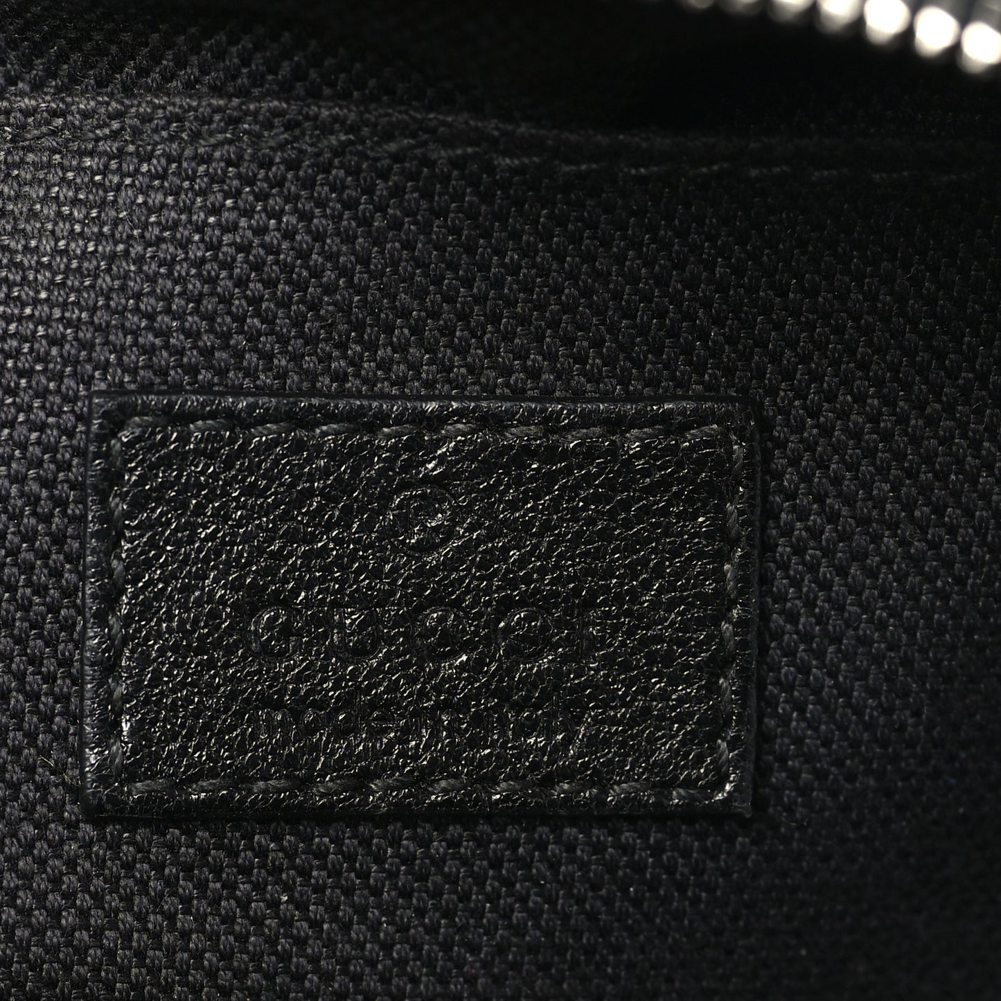 Sakai Be Green Calfskin Diagonal Stitched Mini Blondie Shoulder Bag Black
