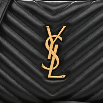Saint Laurent Calfskin Matelasse Monogram Lou Camera Bag Black 8 of 10