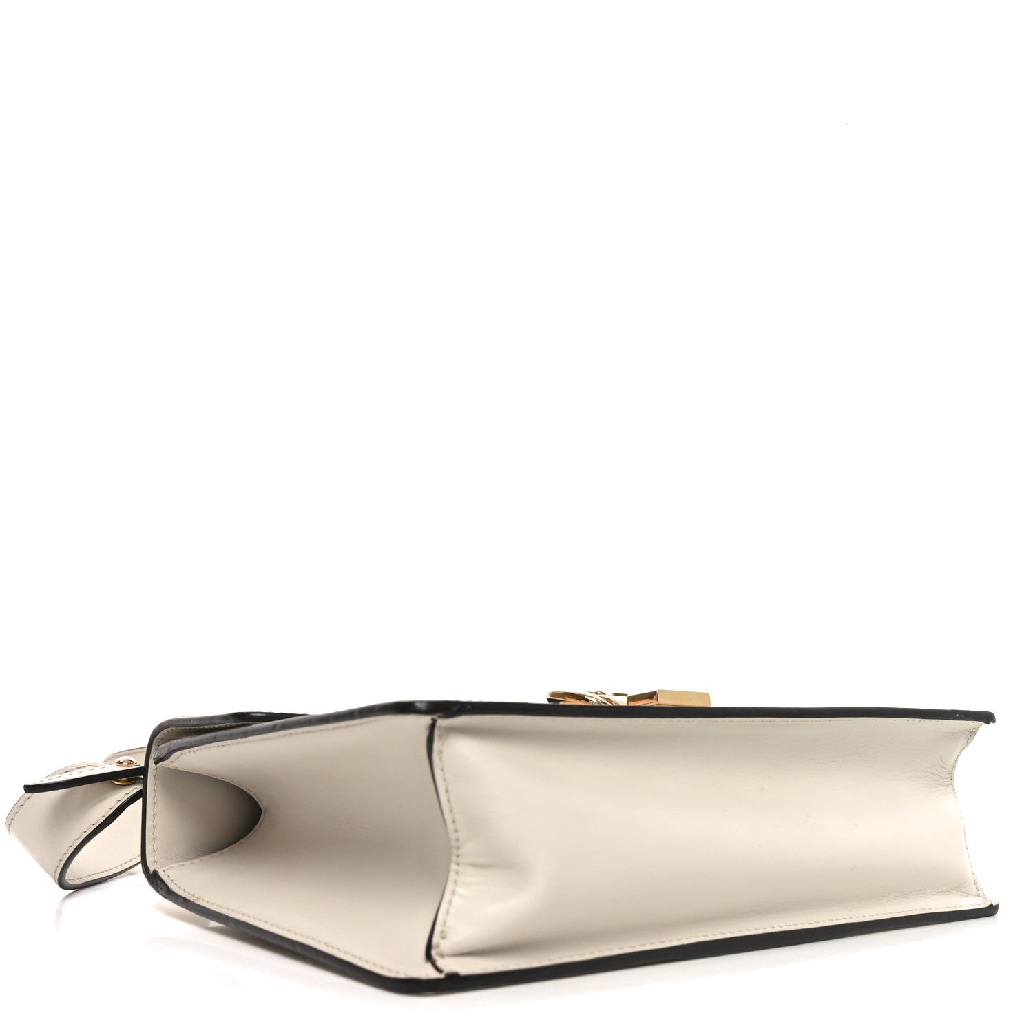 Gucci Calfskin Small Sylvie Shoulder Bag Off White 4 of 10