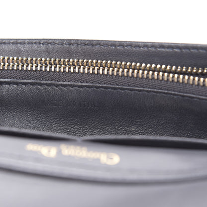 Christian Dior Metallic Patent Micro-Cannage Diorama Wallet on Chain Pouch Hyper Pink 7 of 14