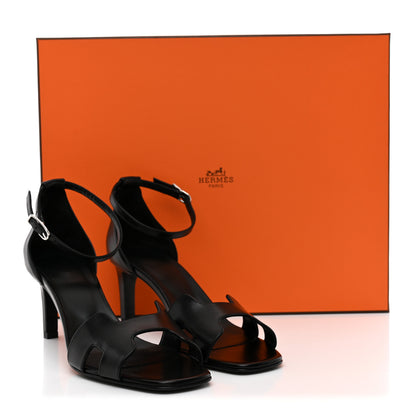 Hermes Calfskin Joy 70 Sandals 39 Black 11 of 11