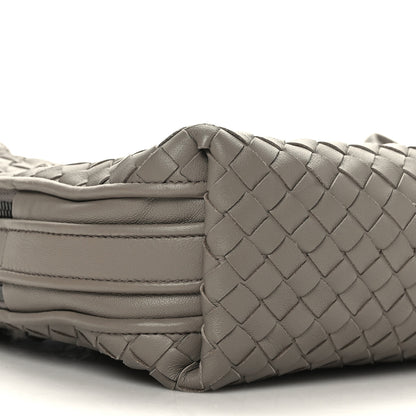 Bottega Veneta Nappa Intrecciato Nodini Crossbody Messenger Light Grey 7 of 8