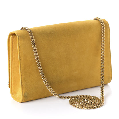 Saint Laurent Suede Medium Classic Monogram Kate Tassel Satchel Saffron Yellow 3 of 9