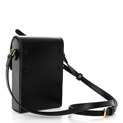 Gucci Boarded Plutone Calfskin Mini Horsebit 1955 Crossbody Bag Black 3 of 12