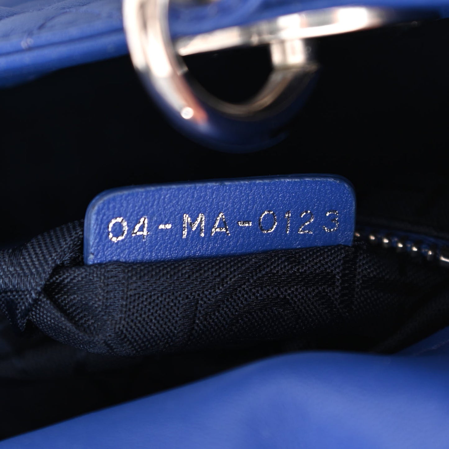 Lambskin Cannage Mini Lady Dior Blue