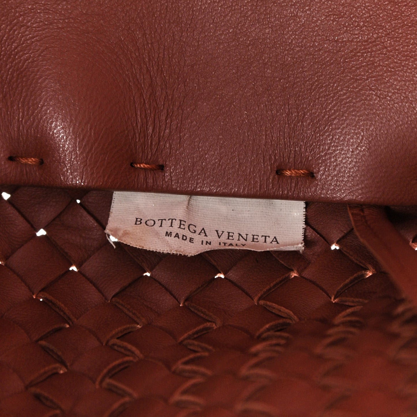 Nappa Intrecciato Medium Cabat Rust