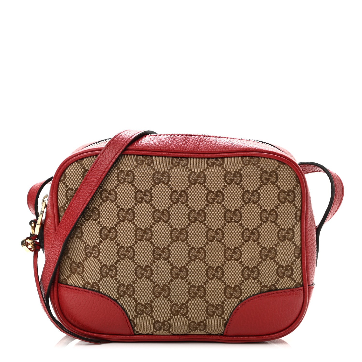 Gucci Monogram Mini Bree Messenger Bag Red 1 of 15