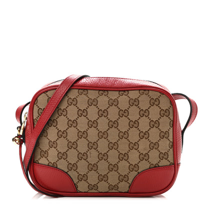 Gucci Monogram Mini Bree Messenger Bag Red 1 of 15