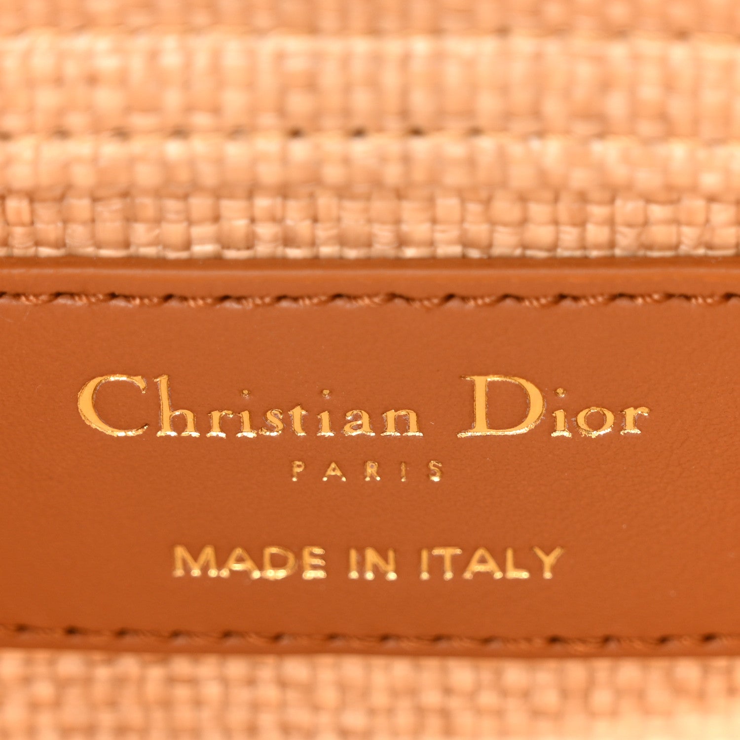 Christian Dior Raffia Micro Cannage Lady D-Joy Natural 1928521