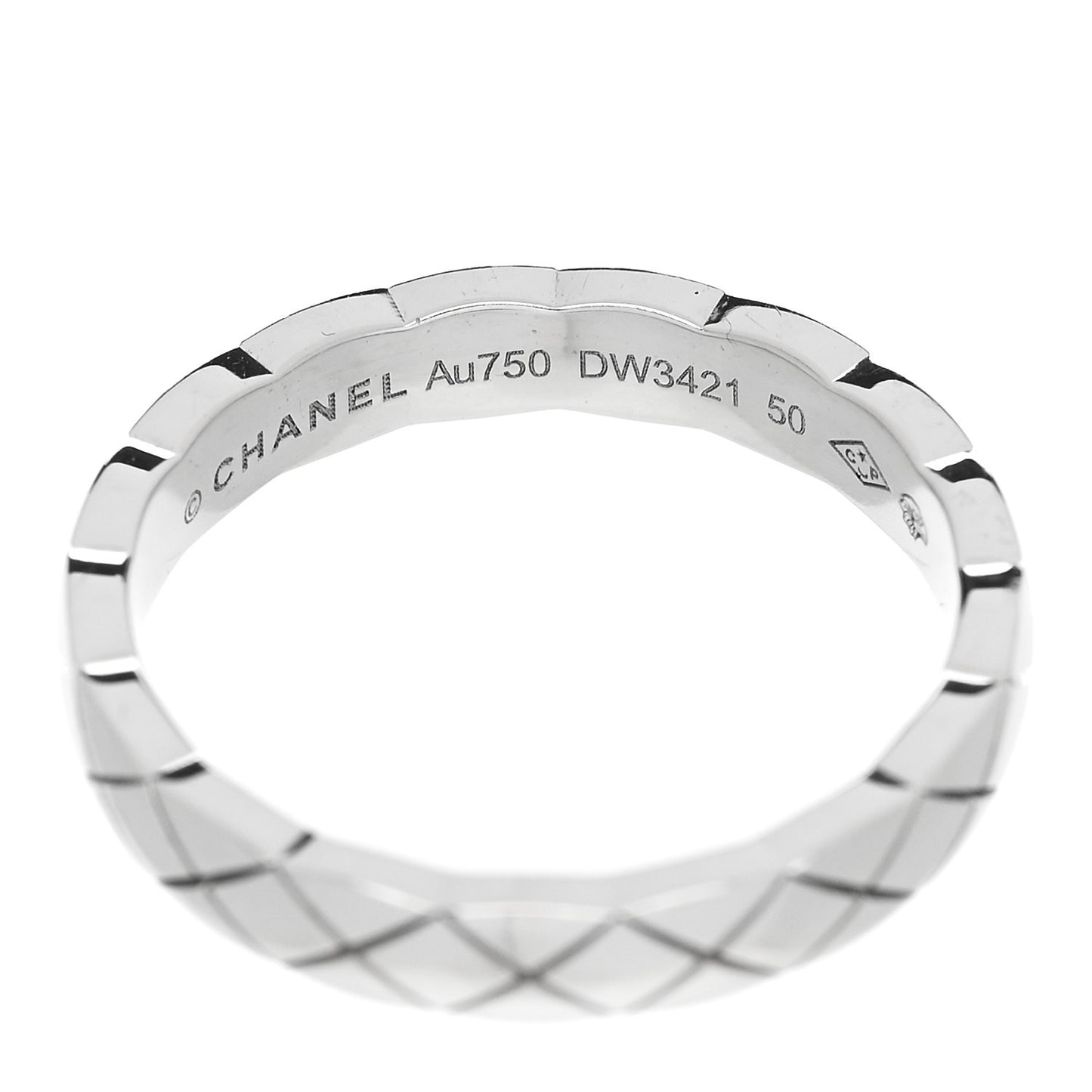 18K White Gold Mini Coco Crush Ring 50 5.25