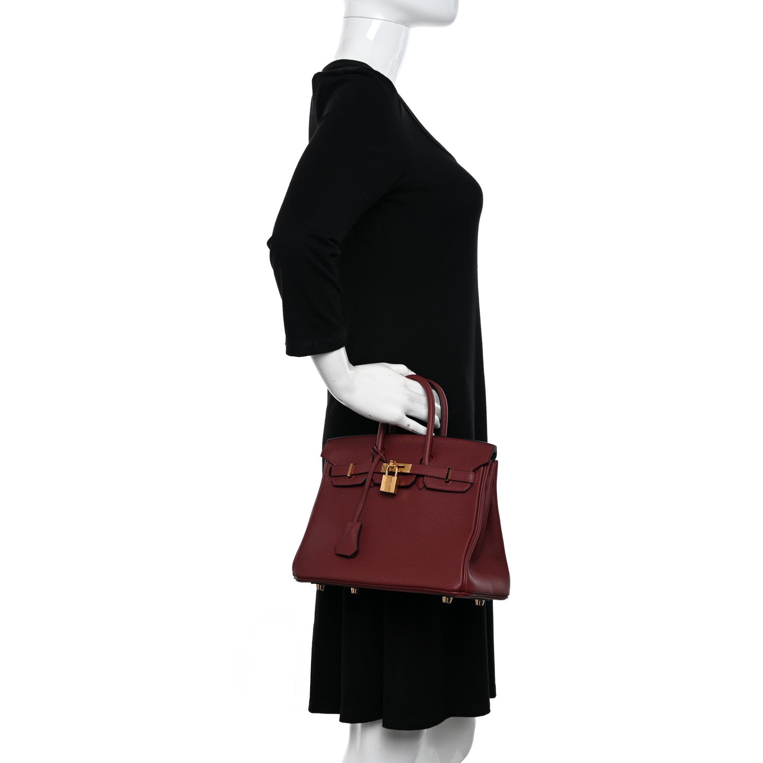Hermes Togo Birkin 25 Rouge H 2 of 11