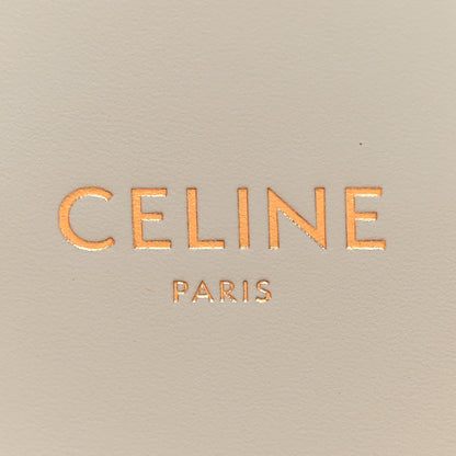 Celine Raffia Calfskin Triomphe Medium Panier Soft Blue 6 of 9