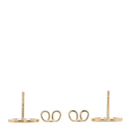 Gucci 18K Yellow Gold Running G Stud Earrings 3 of 5