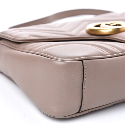 Gucci Calfskin Matelasse Medium GG Marmont Shoulder Bag Porcelain Rose 8 of 11