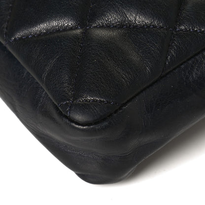 Chanel Lambskin Quilted Flap Waist Belt Bag 70 28 Navy 11 of 12