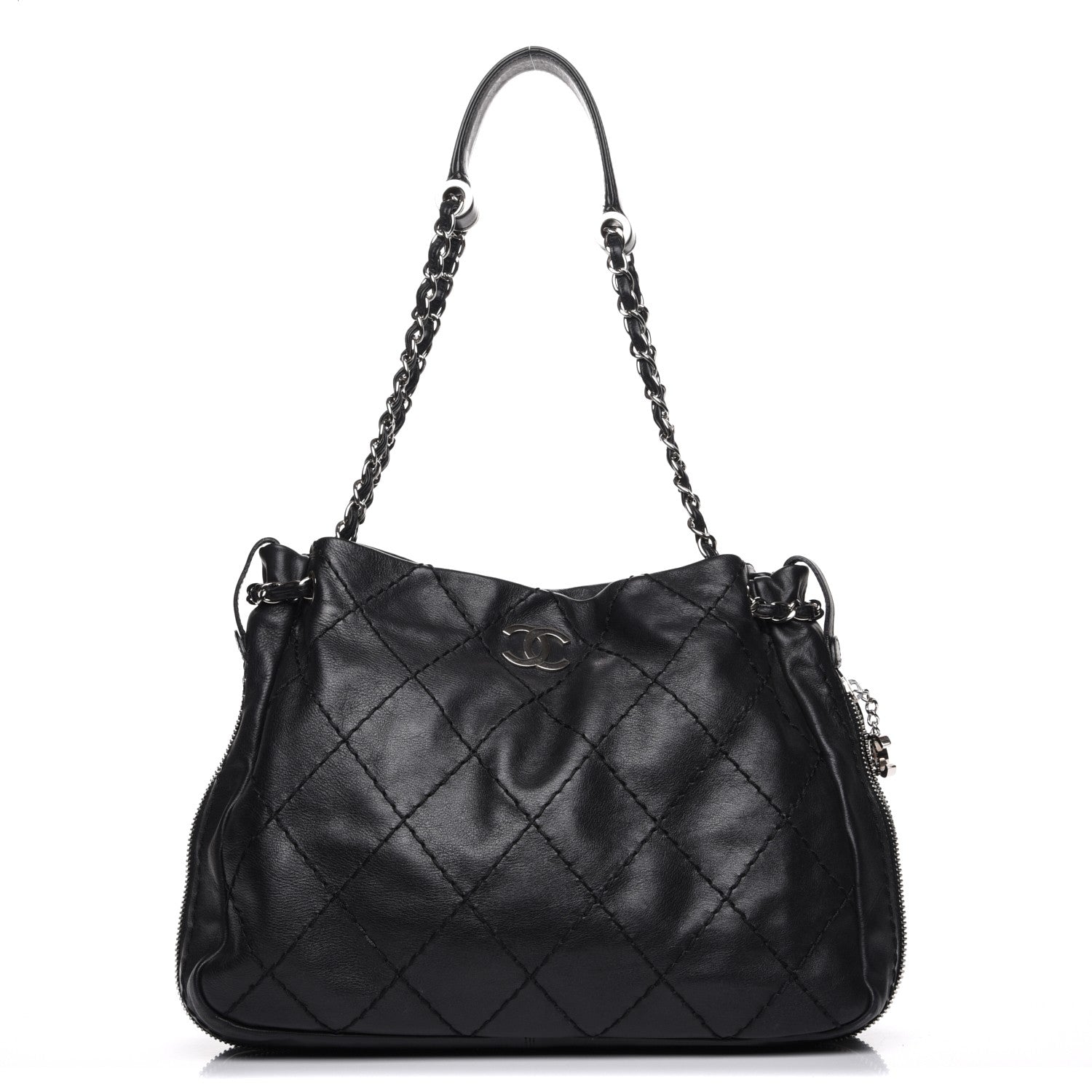 Chanel Lambskin Expandable Tote Black 1 of 7