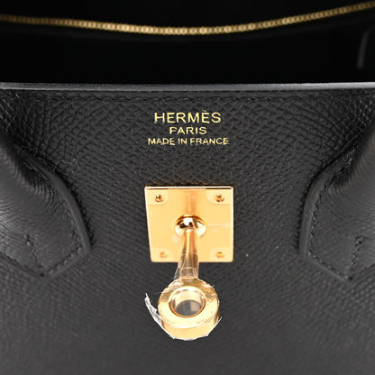 Hermes Epsom Birkin Sellier 25 Black 6 of 10