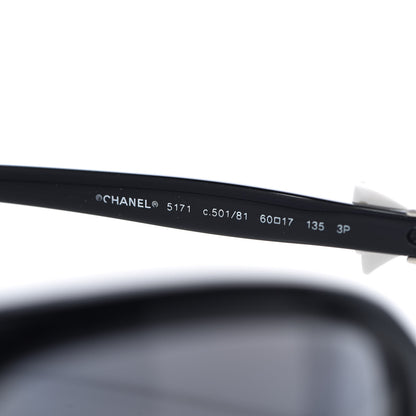 Chanel CC Bow Sunglasses 5171 Black White 5 of 8