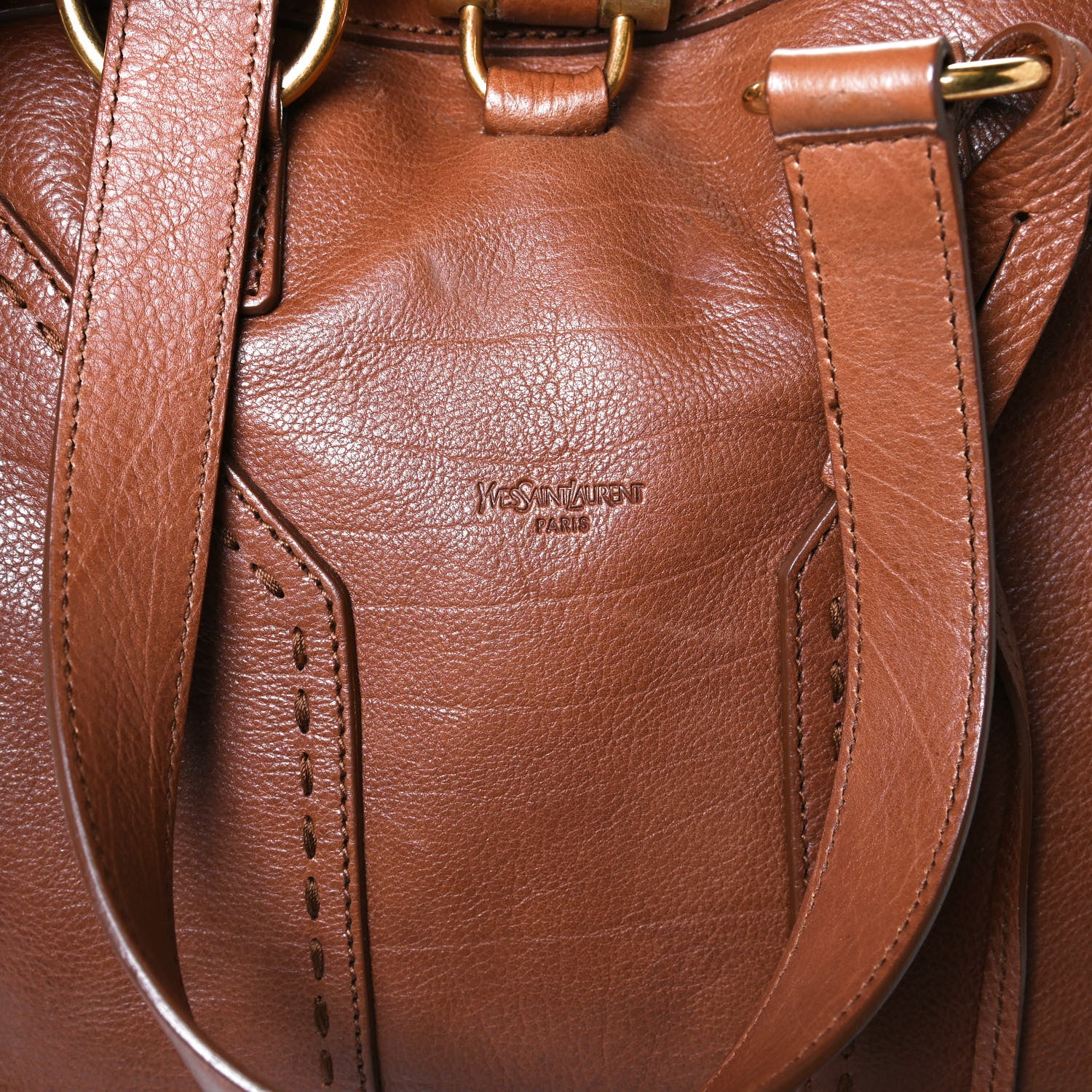 Saint Laurent Calfskin Medium Muse Tan 7 of 16