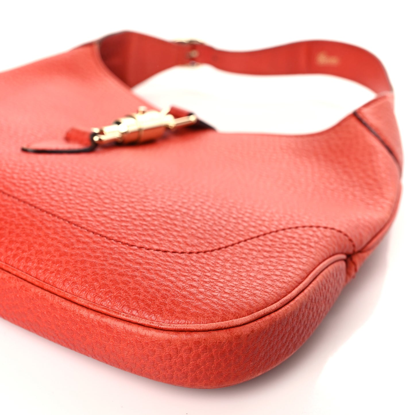 Calfskin Small Jackie O Hobo Dark Orange