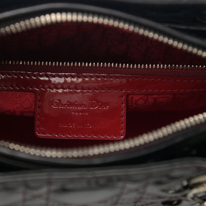 Christian Dior Patent Cannage Medium Lady Dior Black 6 of 11