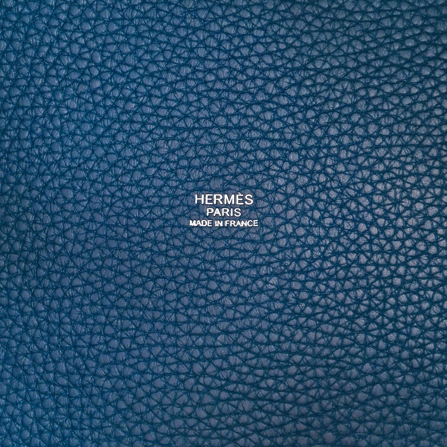 Hermes Taurillon Clemence Casaque Picotin Lock 22 MM Vert Bosphore Deep Bleu 6 of 11