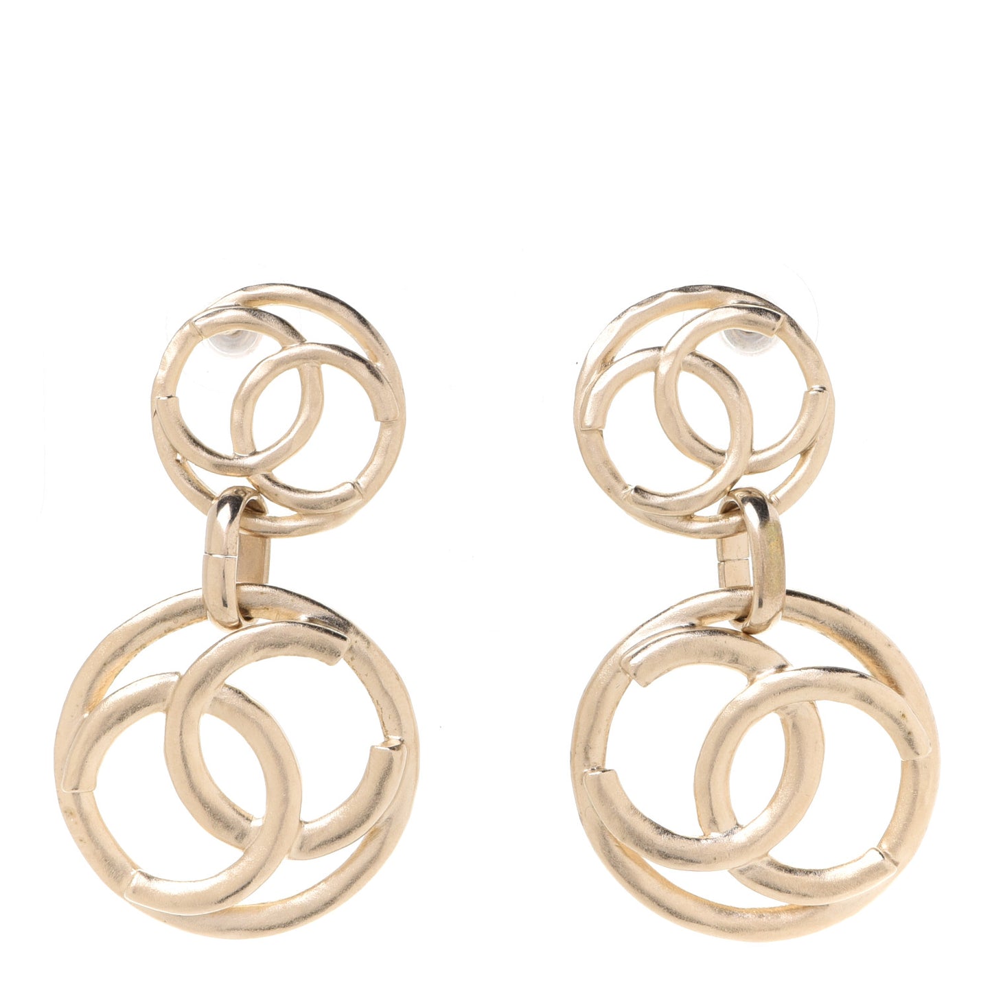 CC Drop Earrings Gold