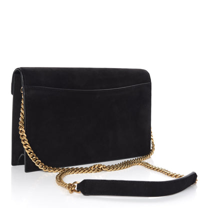 Saint Laurent Suede Calfskin Monogram Le Sept Chain Bag Black 3 of 10