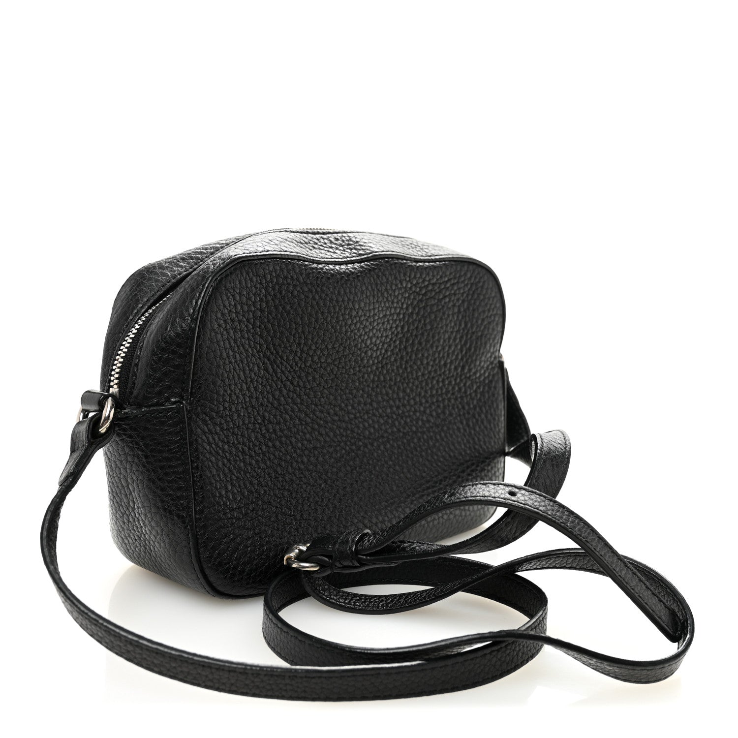 Gucci Pebbled Calfskin Studded Small Soho Disco Bag Black 3 of 12
