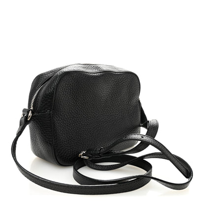 Gucci Pebbled Calfskin Studded Small Soho Disco Bag Black 3 of 12