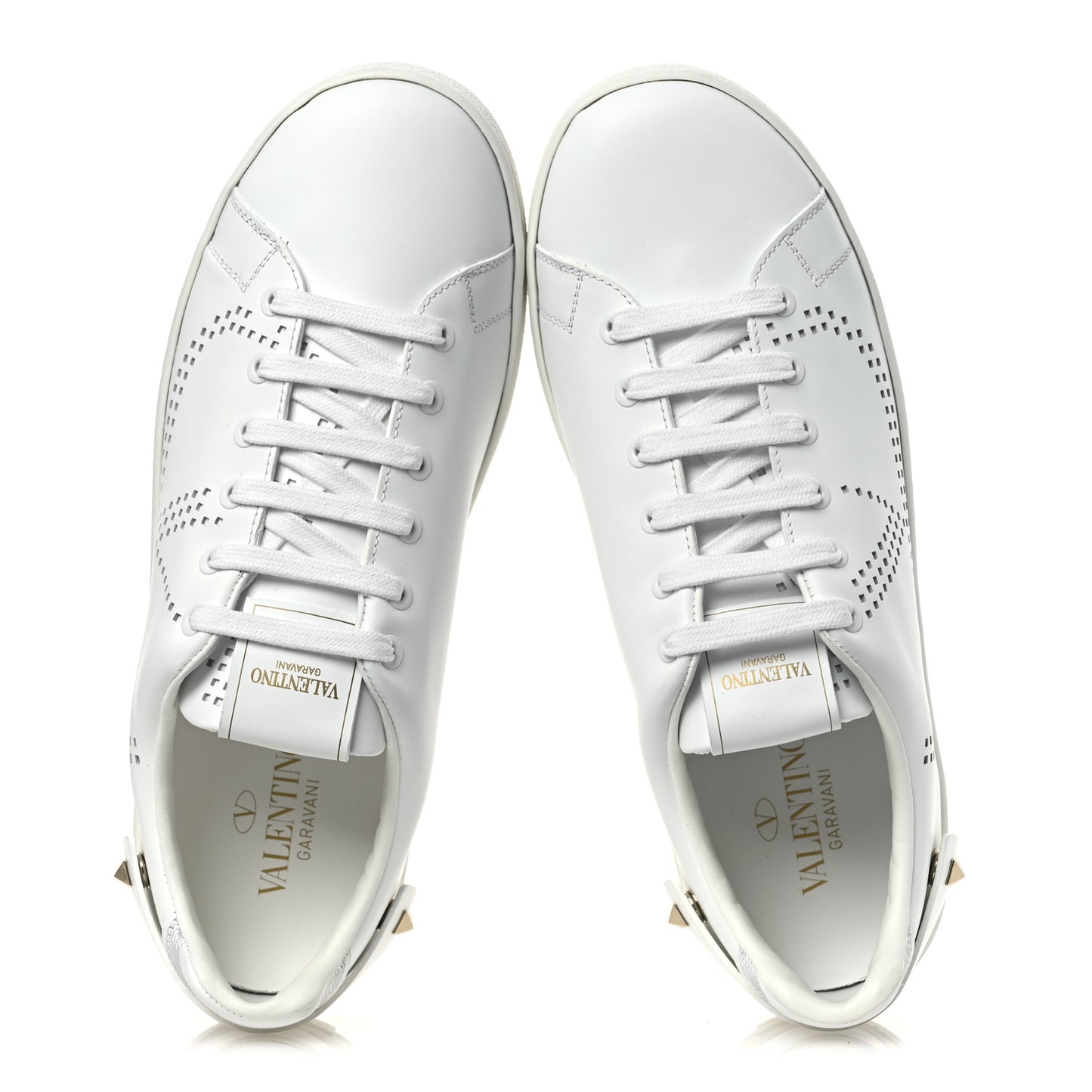 Calfskin Womens Backnet Sneakers 39.5 White