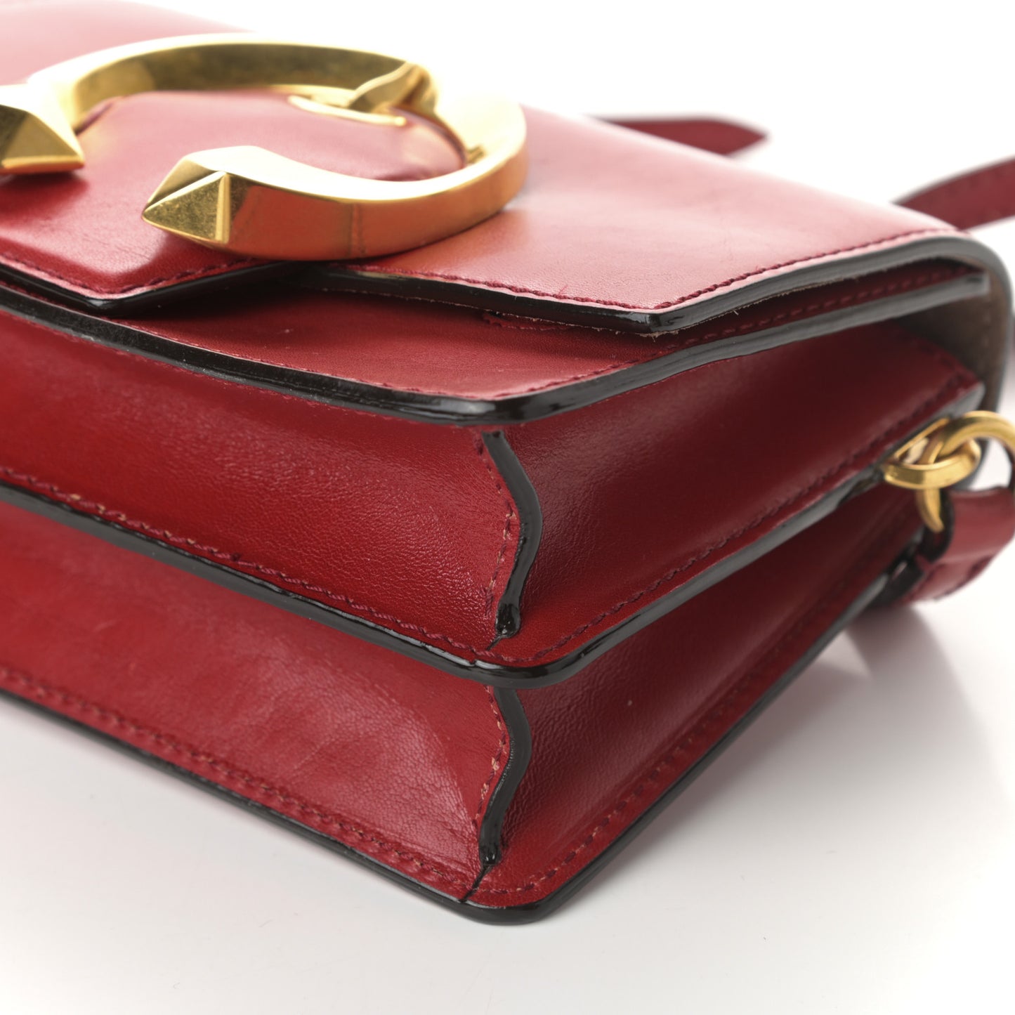 Calfskin Small Madeline Shoulder Bag Red