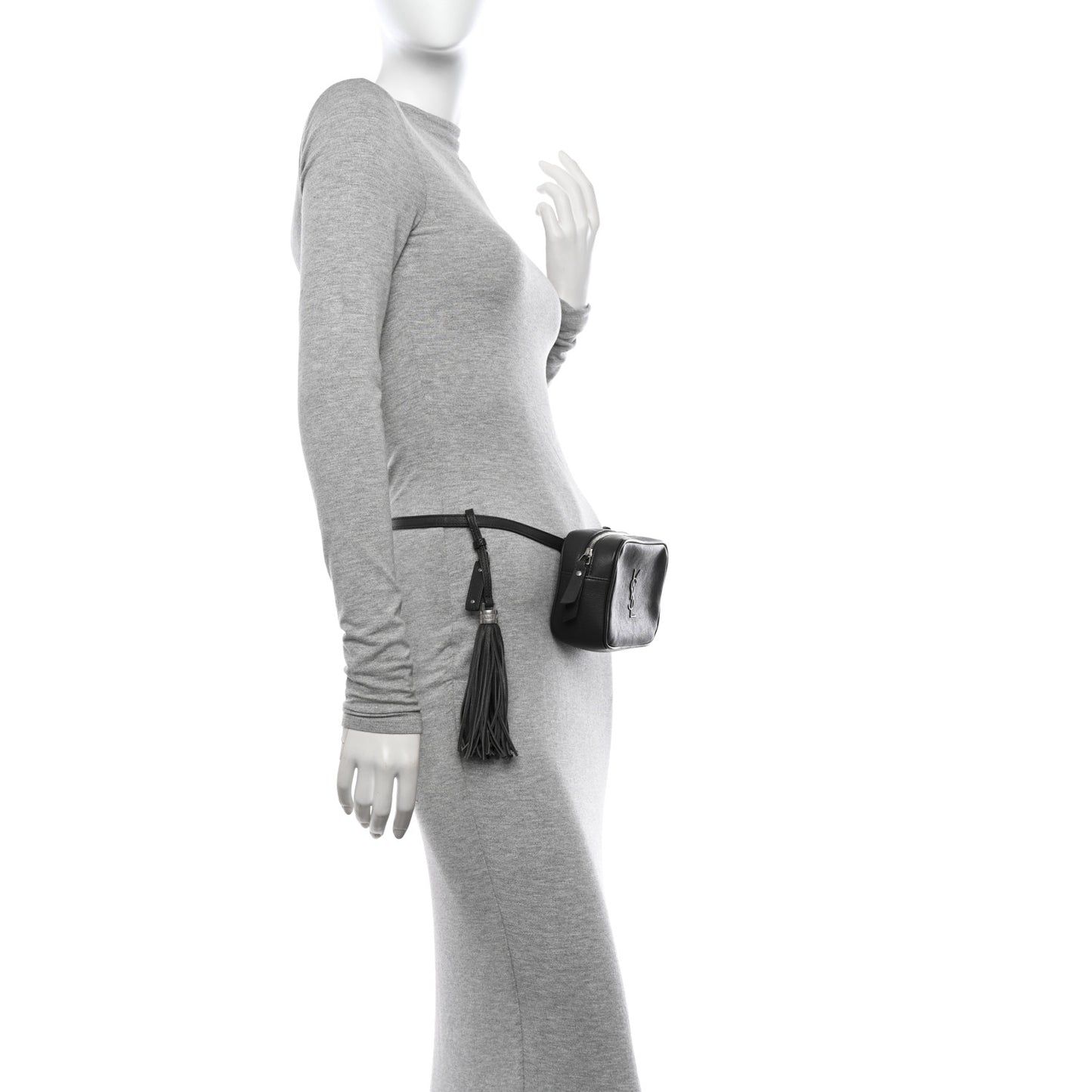 Lambskin Monogram Lou Belt Bag Asphalt