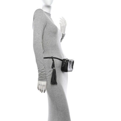 Saint Laurent Lambskin Monogram Lou Belt Bag Asphalt 2 of 16